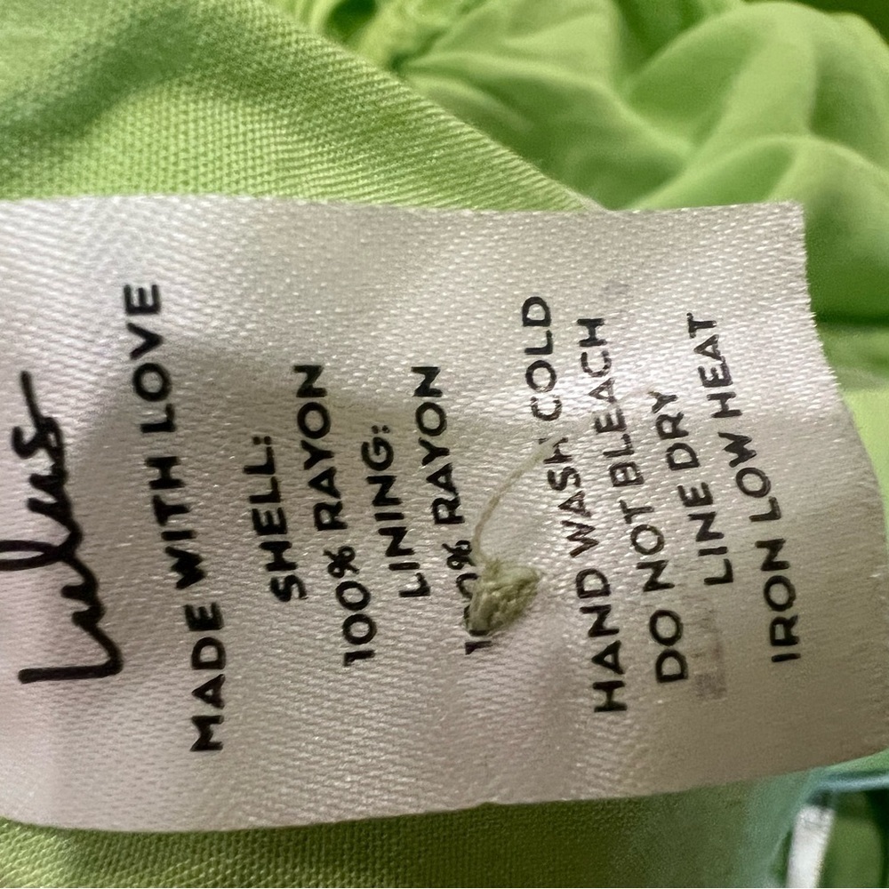 Lulus Lime Green Long Sleeve Cutout  Dress Size Large - Picture 12 of 12